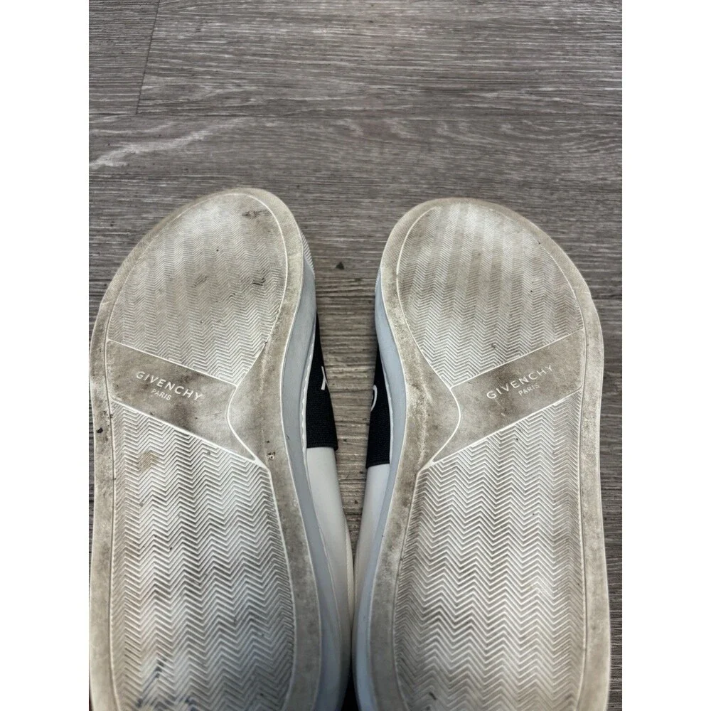 Givenchy Urban Street White Sneakers Black Elastic Band Men's Size 43